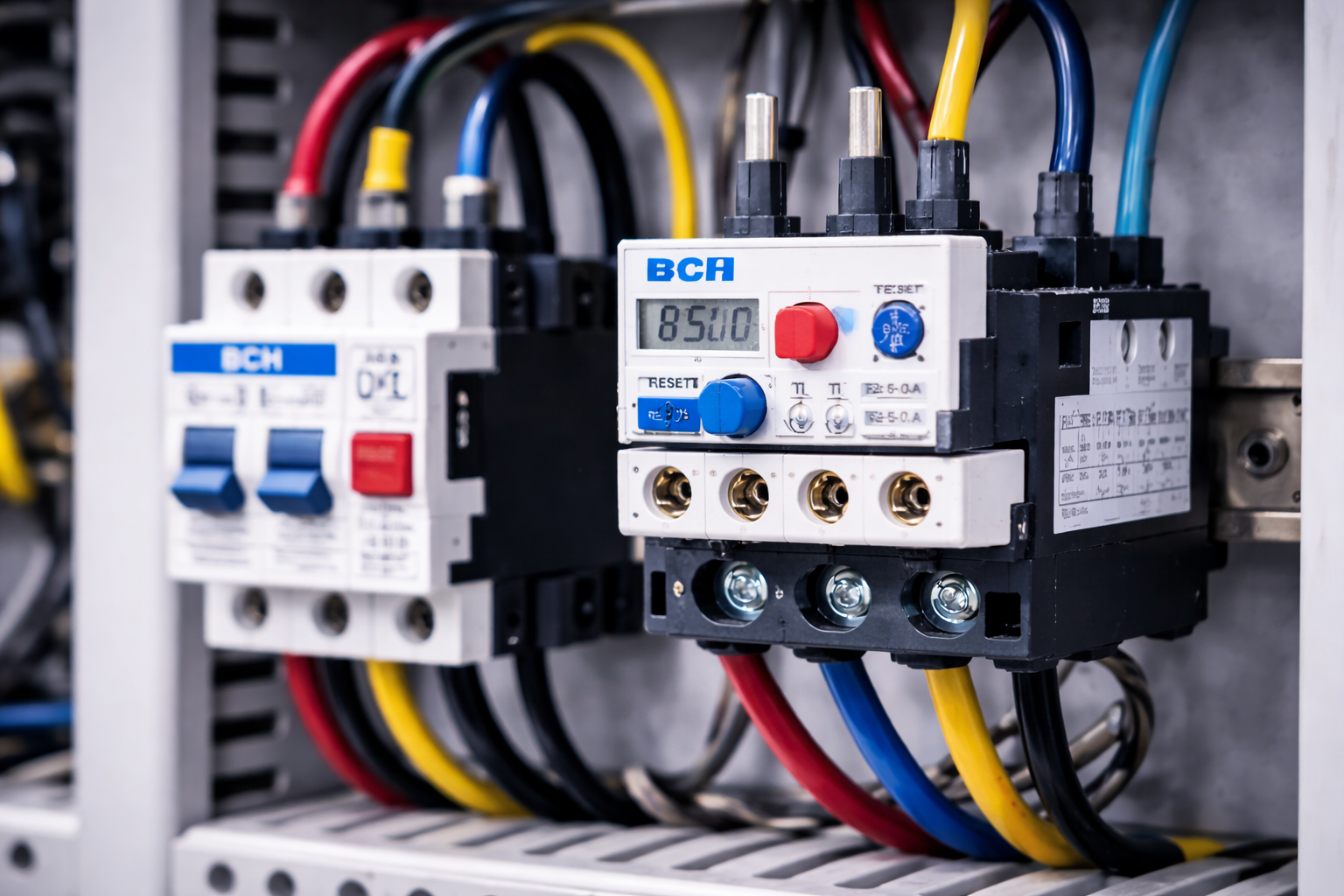 How motor starters work with contactors and overload relays